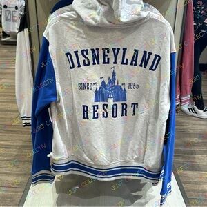 Disneyland Sleeping Beauty Castle 1955 Varsity Zip Jacket Hoodie
